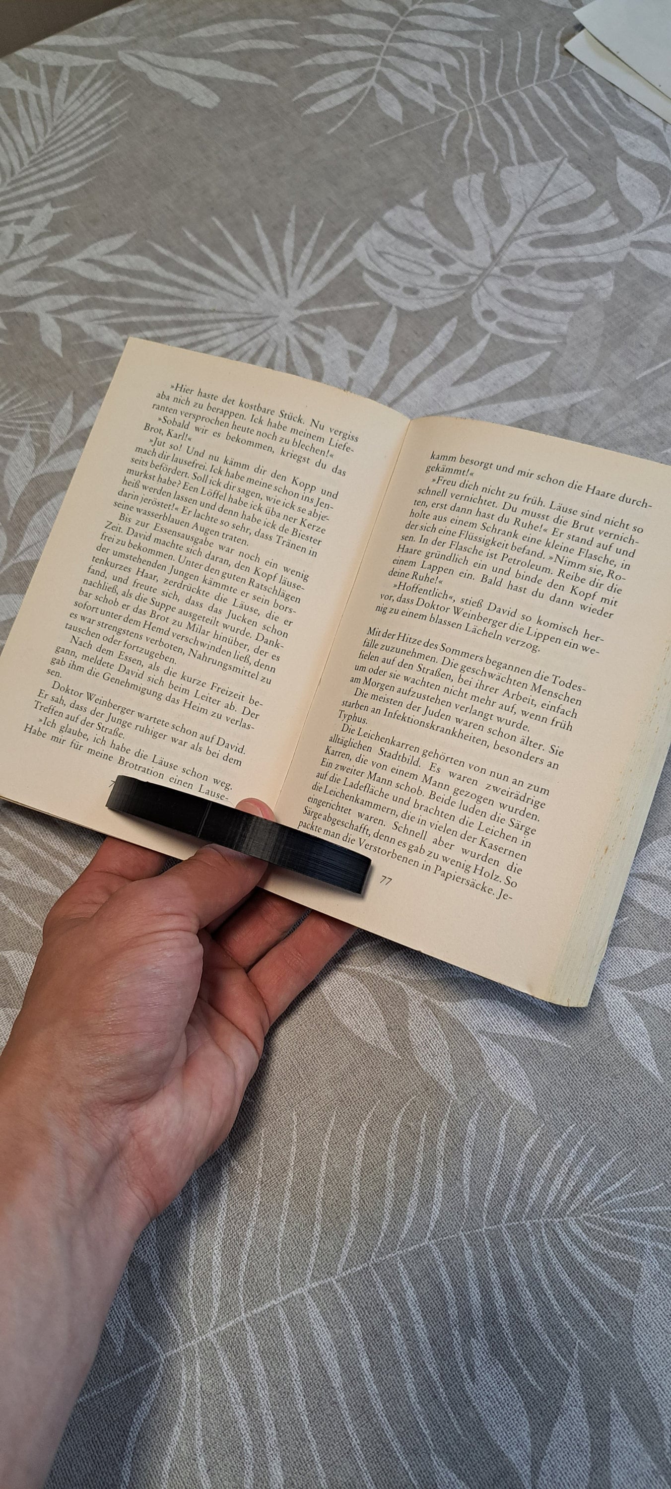 3D Gedruckter Seitenhalter | Lesehilfe | Buchseitenhalter | Daumenseitenhalter | Verschiedene Farben