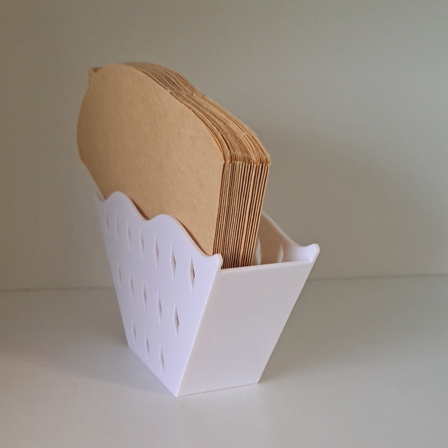 3D Gedruckte Moderne Kaffeefilterhalter für Größe 4 | Küchendeko | Blickfang | Geschenke | Home