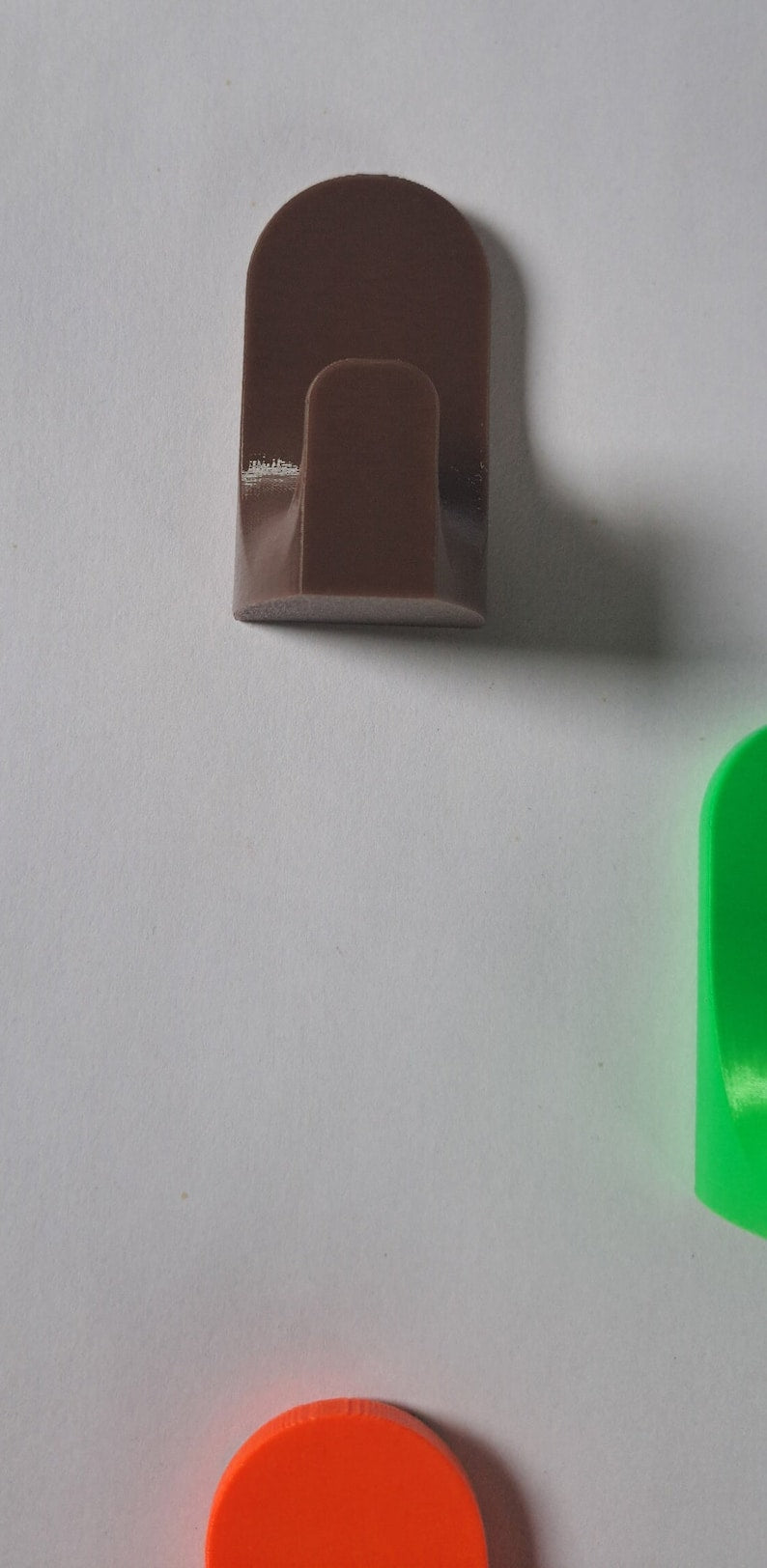 Kleine 3D gedruckte Selbstklebende Wandhaken  – Produktbild 6