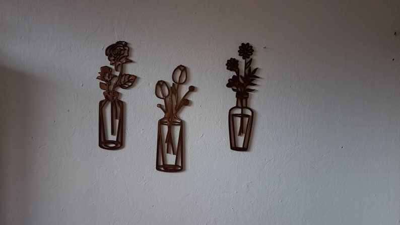 3er-Set 3D Druck Blumenvasen  – Produktbild 3