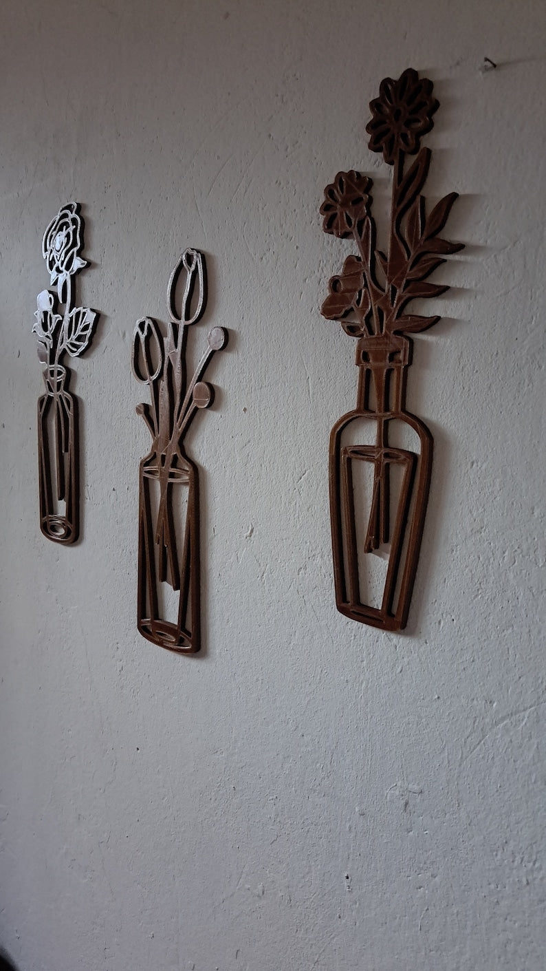 3er-Set 3D Druck Blumenvasen  – Produktbild 4