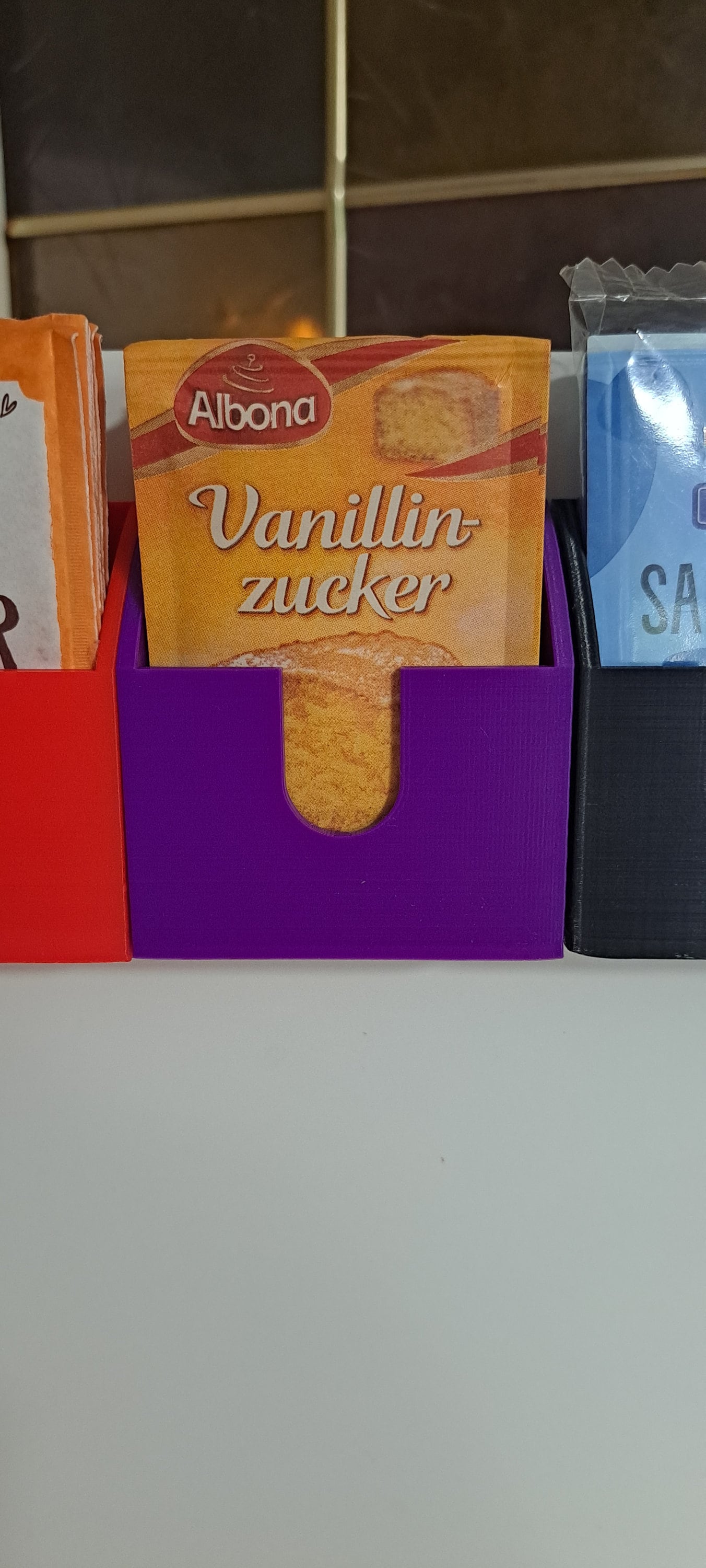 Kleine Backzutatenhalter für Küchenschränke | Organisieren von Backzutaten | Küchendeko | Schrankdeko